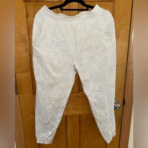 Lululemon High Rise Watercolor Stretch French Terry Pants 10